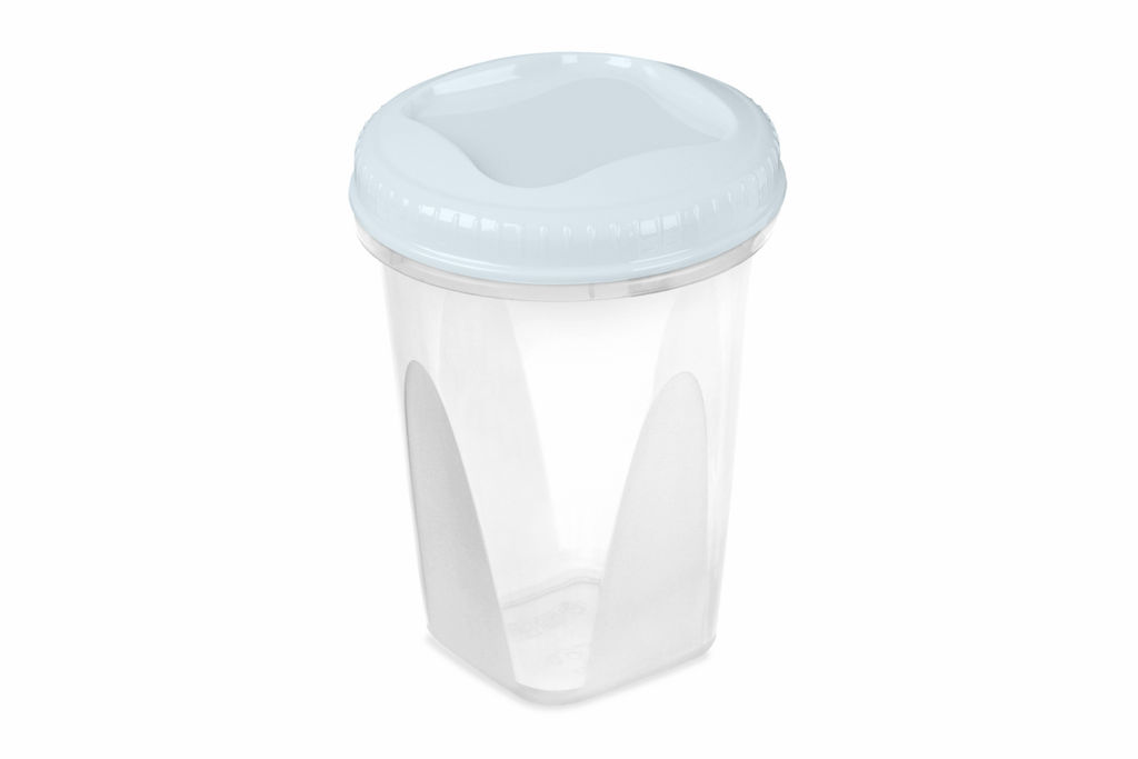 Цена за 2 шт. Банка с завинчивающейся крышкой "Тондо" 0,9л светло-голубая С286СГЛ