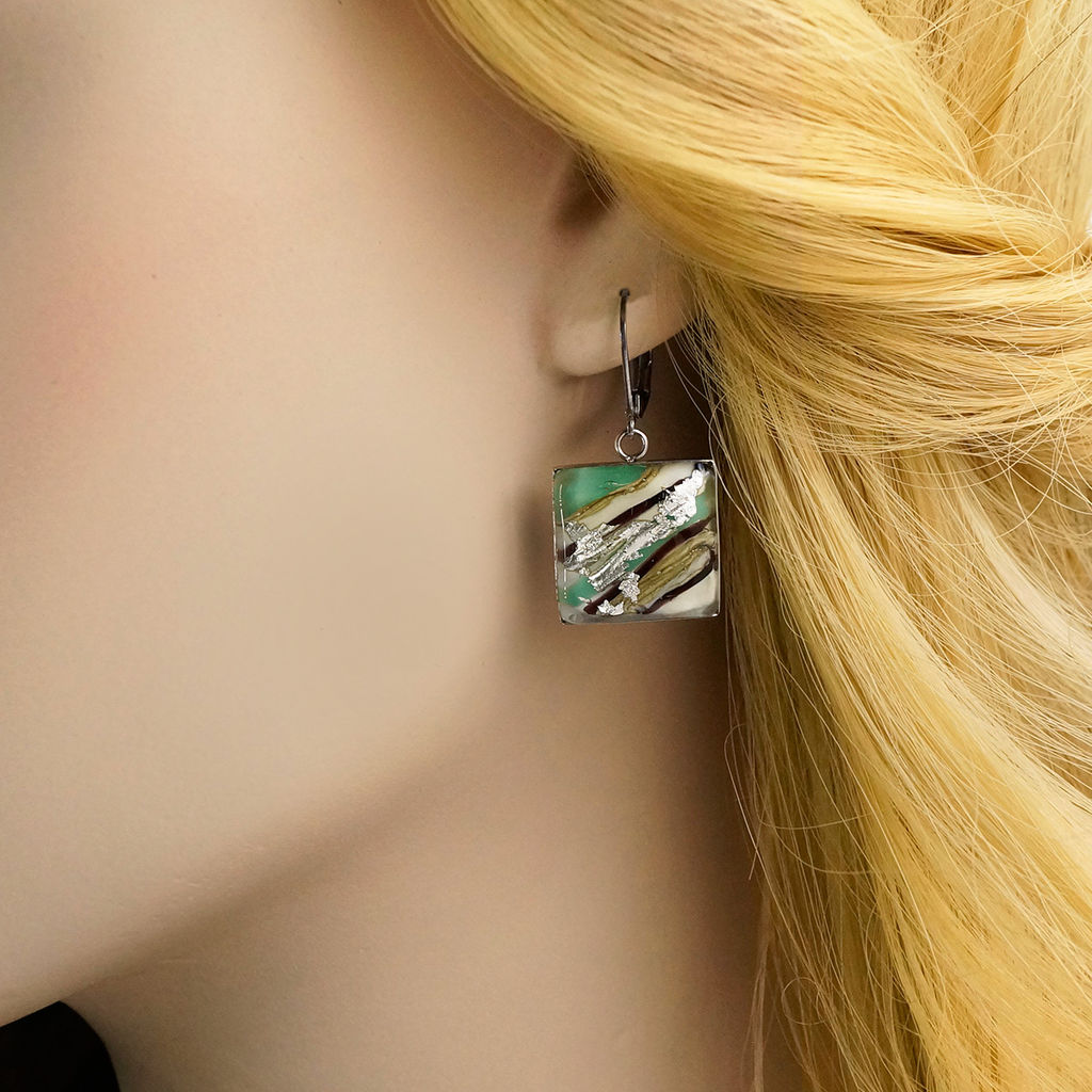 Серьги из муранского стекла ELEGANT ACCENT LS2985 - Vloes фото 5