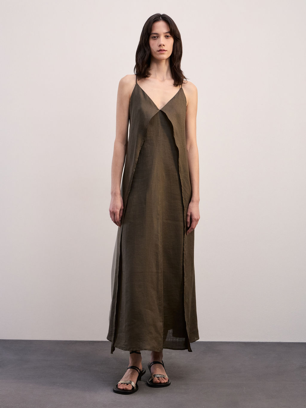 Платье макси на бретелях / Zarina  фото 4