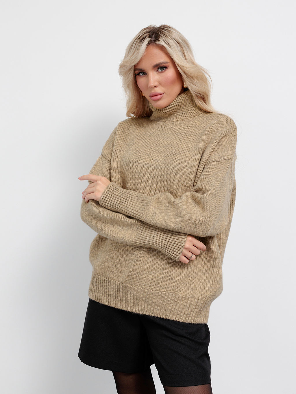 JETTY Джемпер вязаный свитер с горлом  фото 25