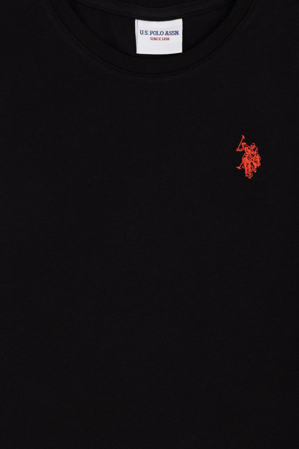 U. S. Polo Assn / Черная базовая футболка с круглым вырезом для мальчиков - U.s. polo assn фото 3