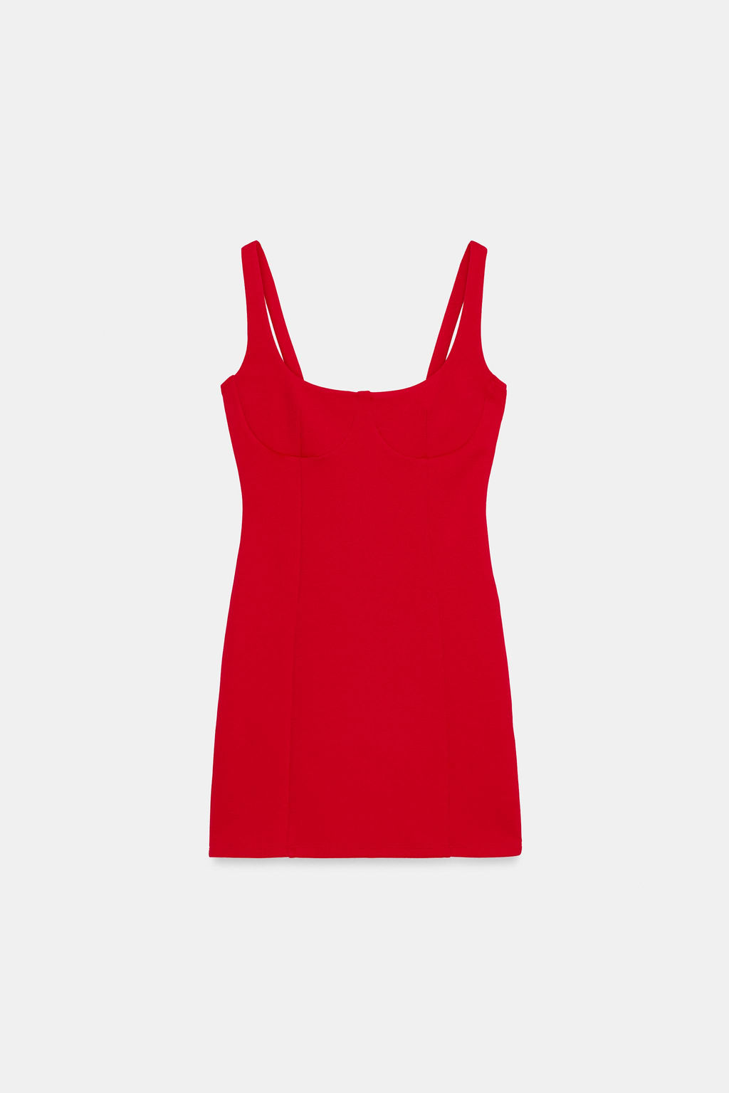 VESTIDO CORTO INTERLOCK / Rojo - Zara фото 5