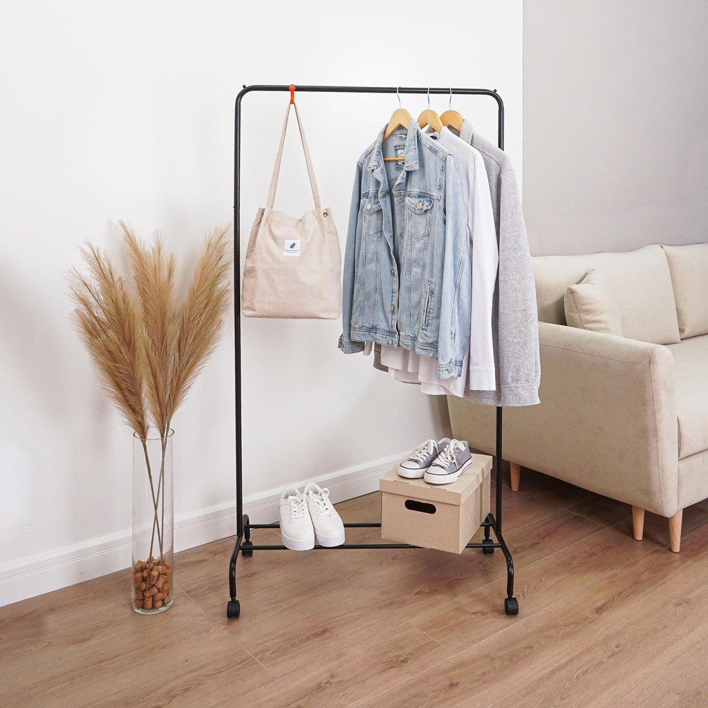 Вешалка гардеробная металл. "Радуга 2" черный