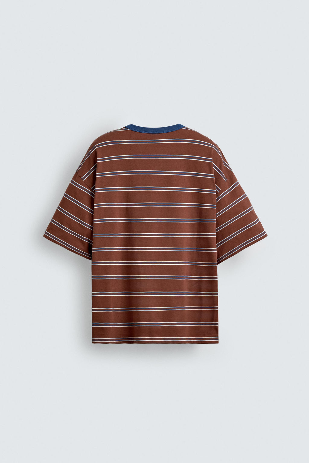 CAMISETA JACQUARD RAYAS PUKAS SURF X ZARA / Rayas marrones