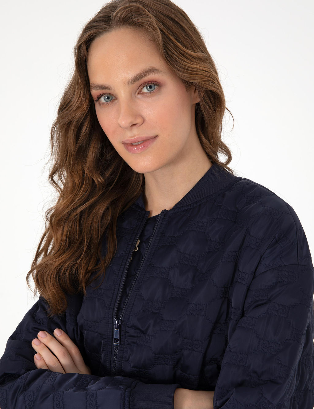 Lacivert Crop Top Mont