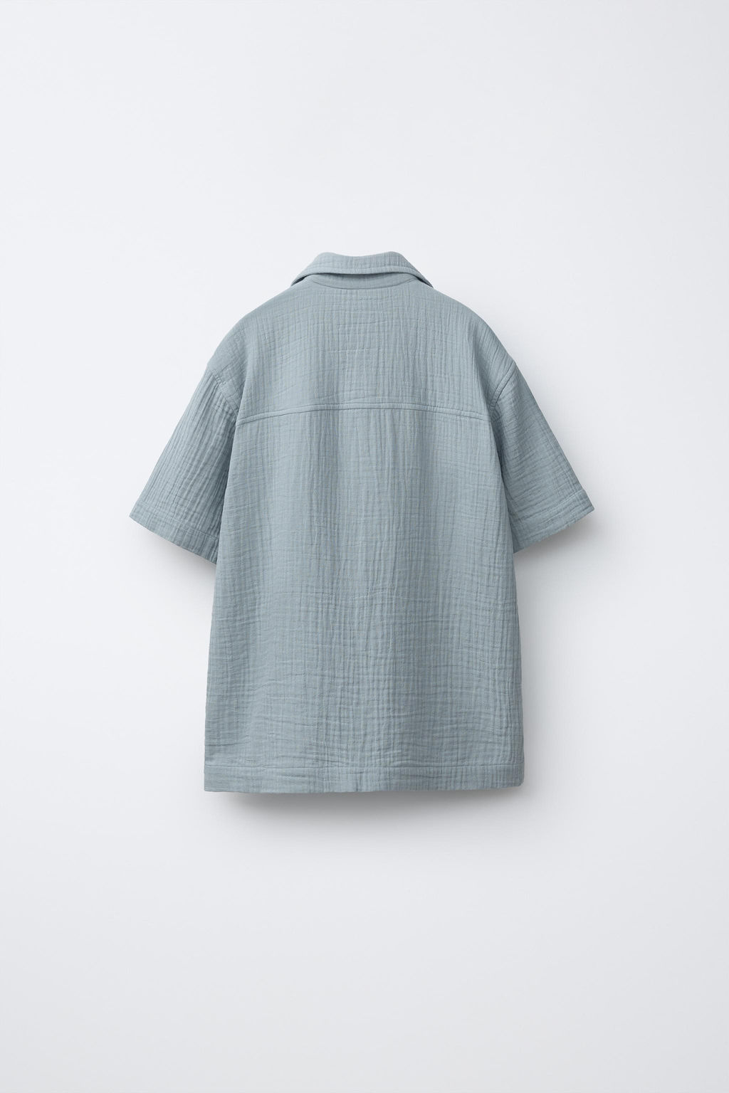 CAMISA BOWLING TEXTURA / Azul / Gris - Zara фото 2