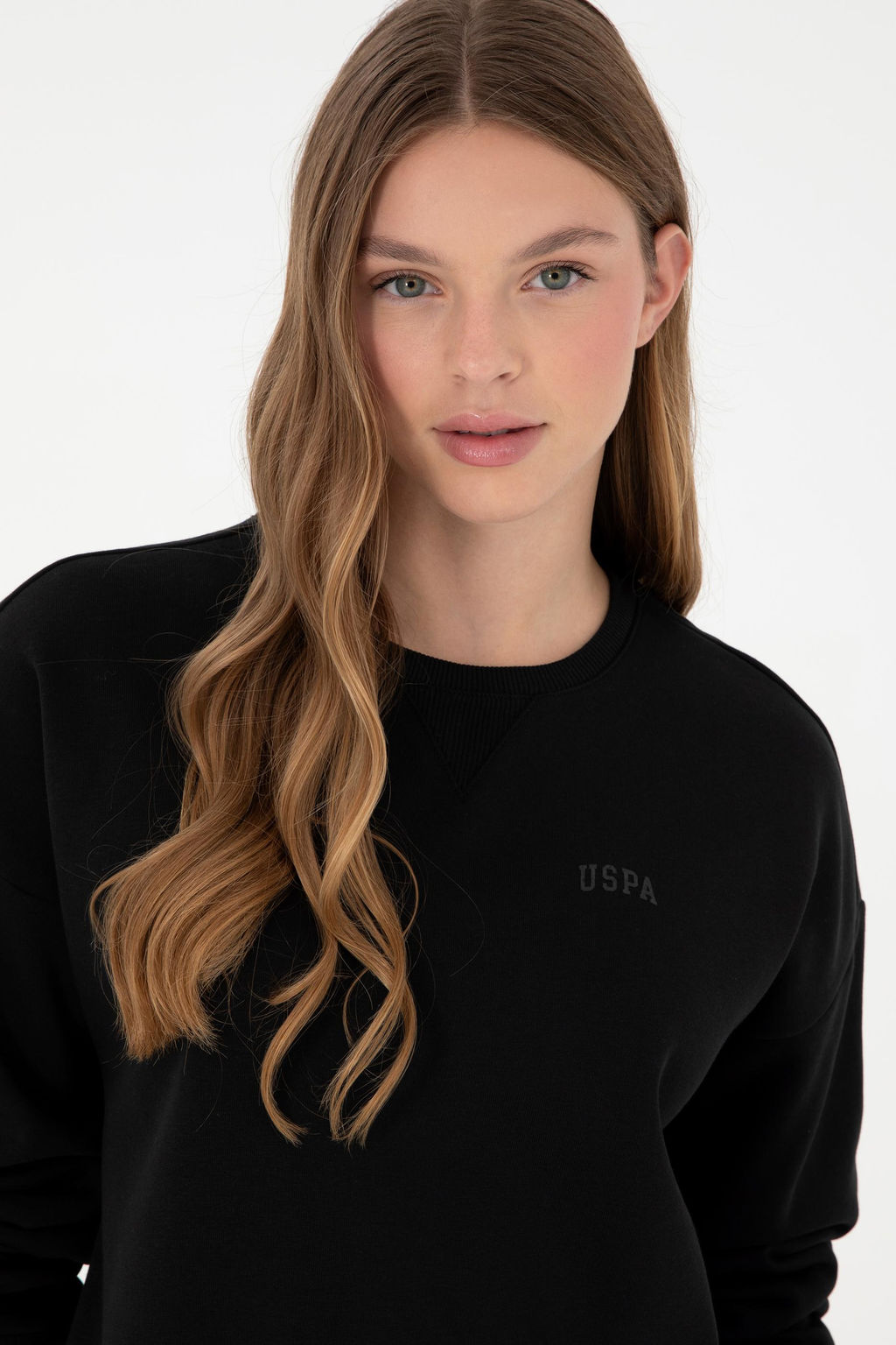 Женский черный базовый свитшот Неожиданная скидка в корзине - U.s. polo assn фото 2