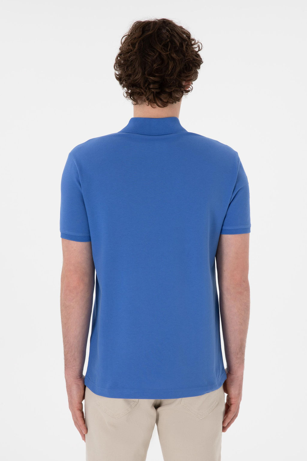 Erkek Slim Fit Polo Yaka _ndigo Basic Ti__rt Sepette S_rpriz _ndirim - U.s. polo assn фото 6