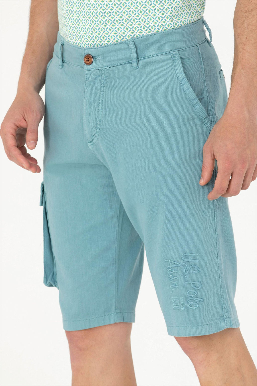 U. S. Polo Assn Мужские мятные тканые шорты - U.s. polo assn фото 13