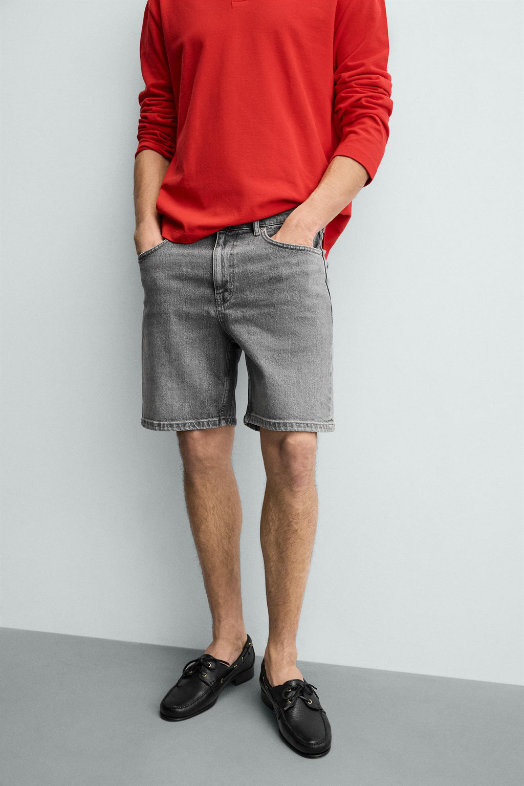 REGULAR FIT DENIM BERMUDA SHORTS - Zara фото 14