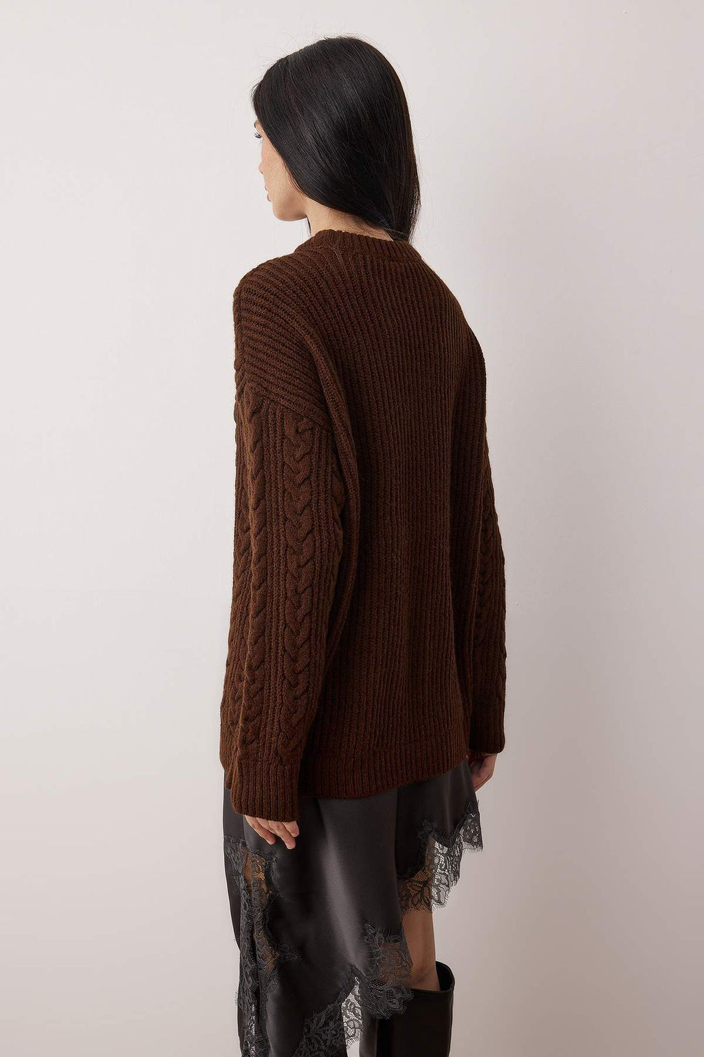 Pembe Yumusak Dokulu Genis Kal?p Triko Kazak TWOAW26KZ00135 - Trendyolmilla фото 14