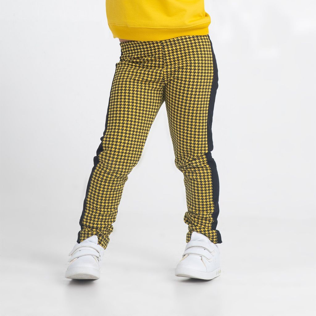 CRB wear/CWKG 70111-30-290 Брюки для девочки, желтый-черный/Ex.Cherubino  фото 4