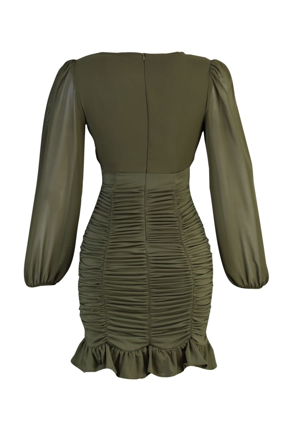 TRENDYOLMILLA Murdum Duz Buzgu / Drape Mini Dokuma Elbise TWOAW23EL01044  фото 18