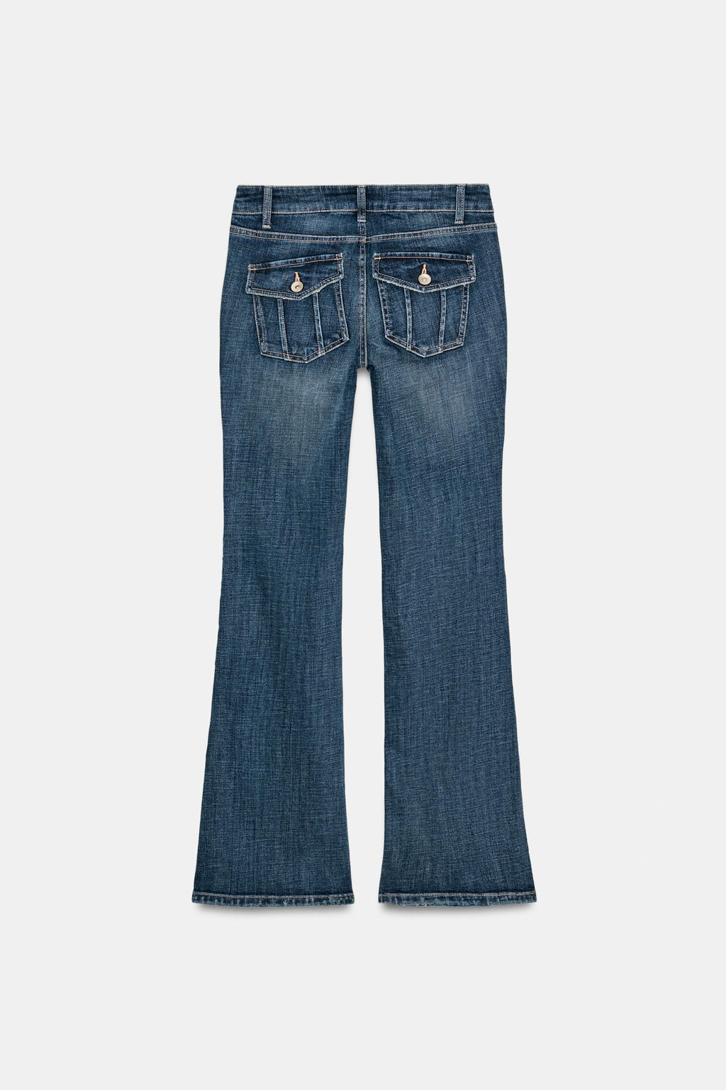 TRF BOOTCUT LOW-RISE JEANS - Zara фото 10