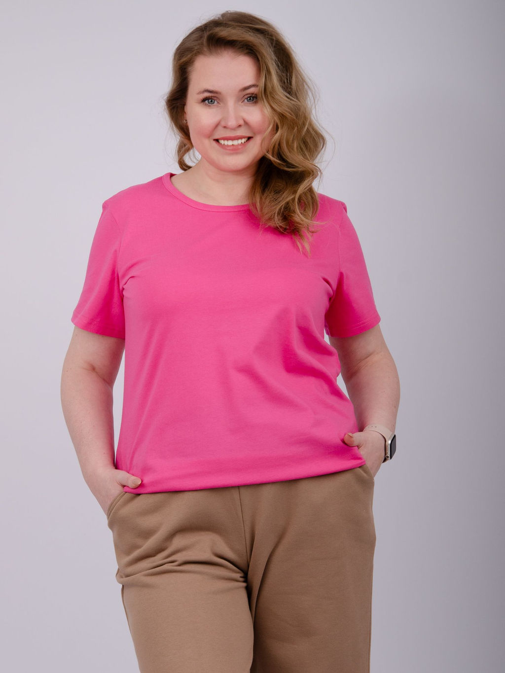 Футболка "Карусель 3" розовая, трикотаж