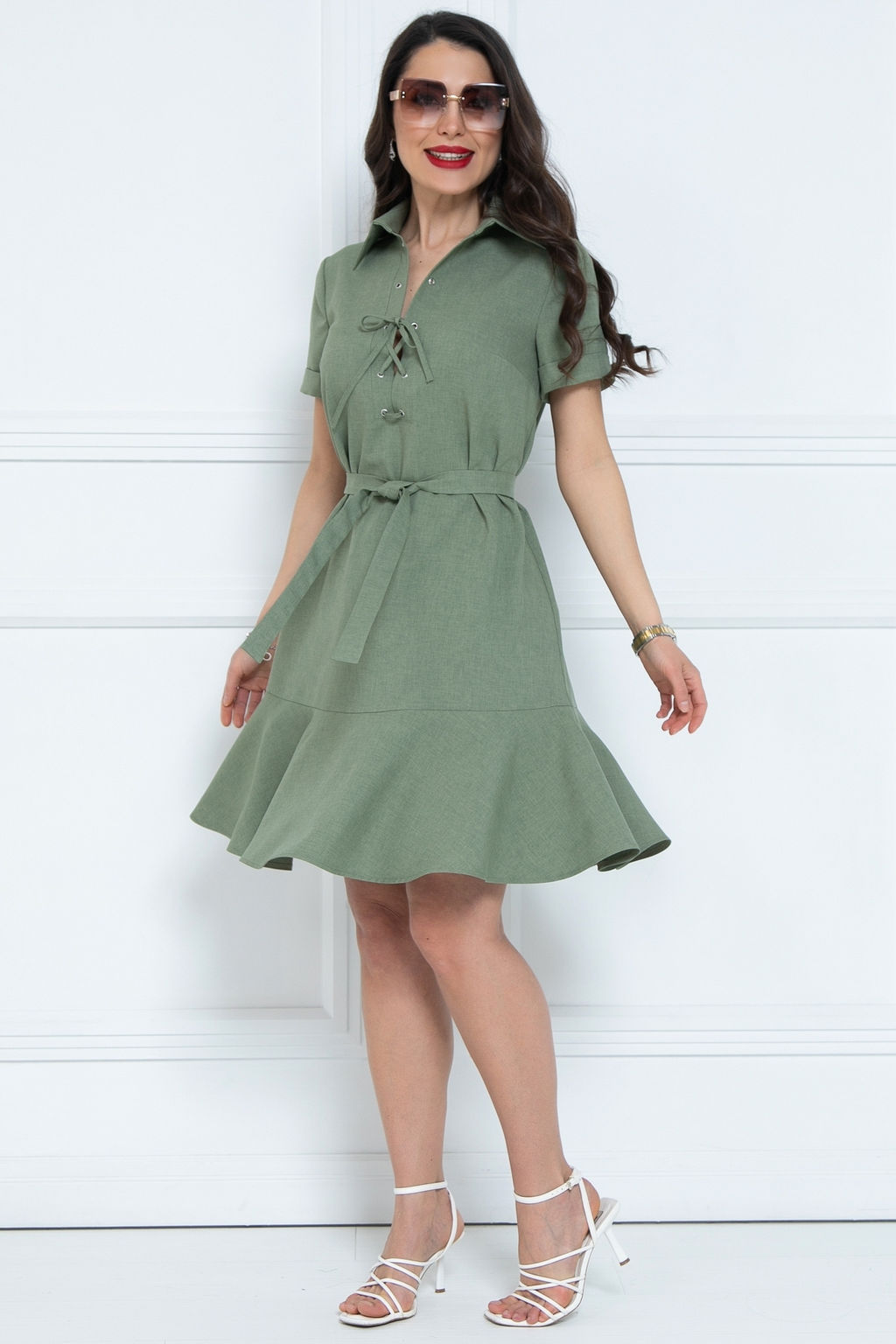 Платье Моника (оливка) - Diolche фото 2