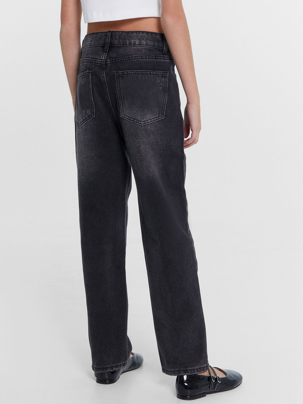 Брюки джинсовые для девочек в черном цвете - Mark formelle фото 3