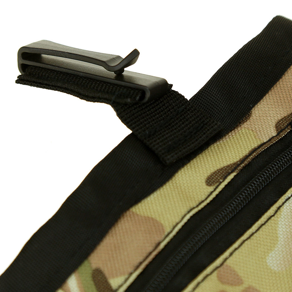 Сумка для корма Хаки 12х6х13см, полиэстер, с карабином, наружный карман на молнии, подкладка-плащевка, цвета микс (Китай) - Pet toys фото 4