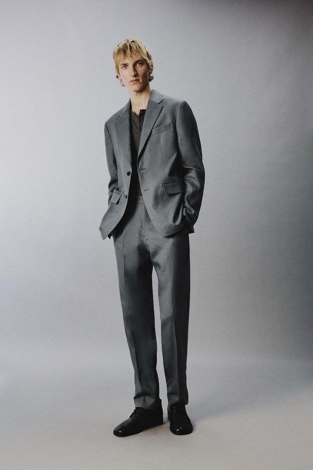 100% LINEN SUIT TROUSERS