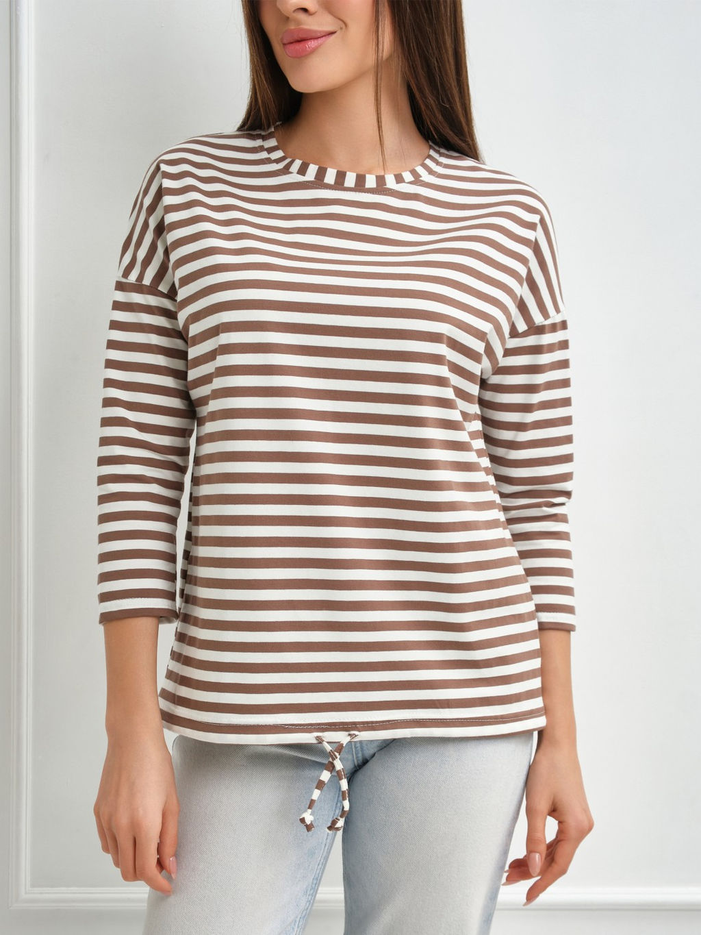 Лонгслив Николь Хлопок 95%, лайкра 5% тельняшка - Ивассорти фото 25