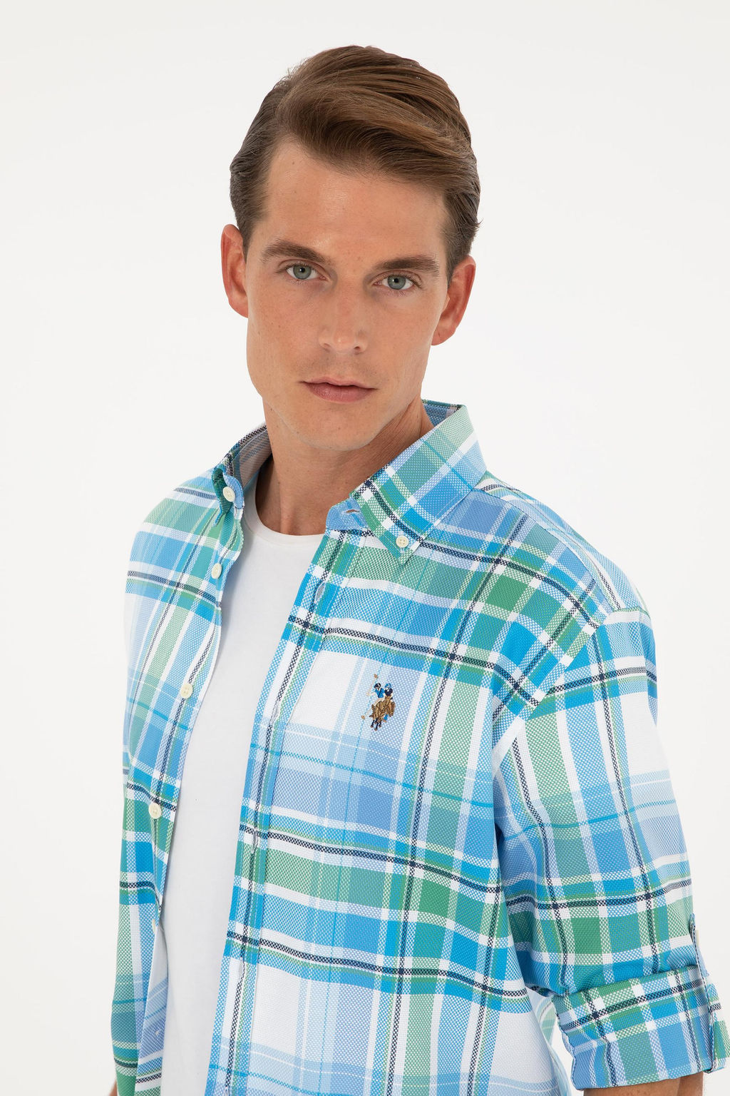 U. S. Polo Assn / Мужская рубашка Saks с длинным рукавом - U.s. polo assn фото 9