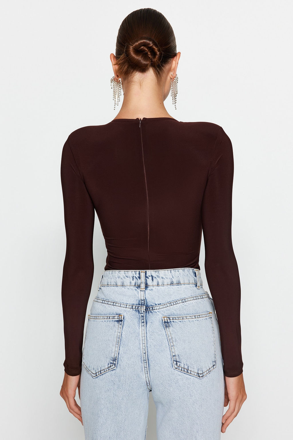 Kahverengi Cut Out/Pencere Detayl? Orme Body TPRAW24BD00001