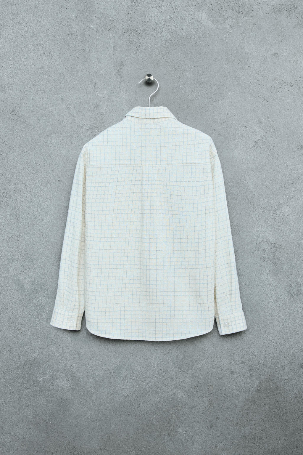 STORIESZ - CAMISA CUADROS CON ALGOD?N Y LINO / Azul - Zara фото 4