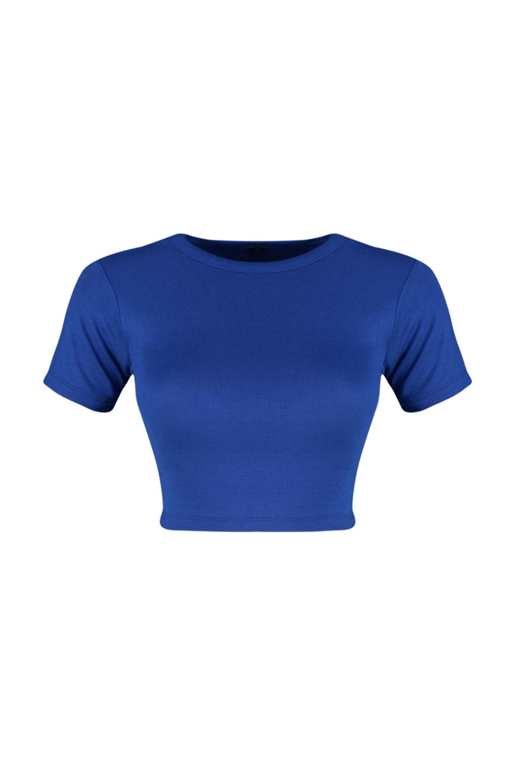 Premium Saks-Ekru Saks Cizgili 2li Paket Viskoz/Yumusak Kumas Crop Esnek Orme Bluz TWOSS23BZ00194