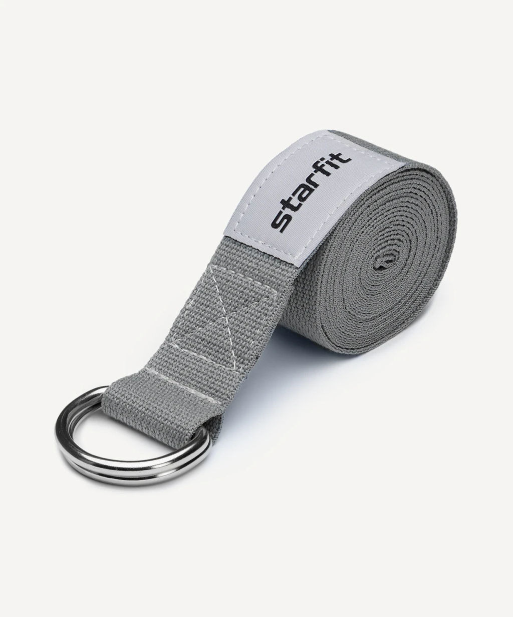 Ремень для йоги STARFIT YB-100 240 см, темно-серый фото 4