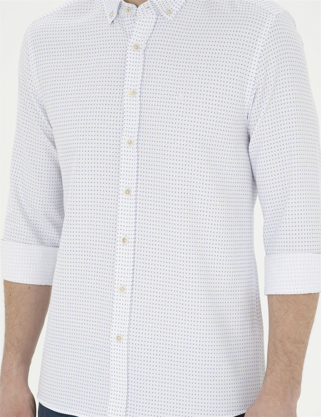 Saks Slim Fit Uzun Kollu G_mlek - Pierre cardin фото 6