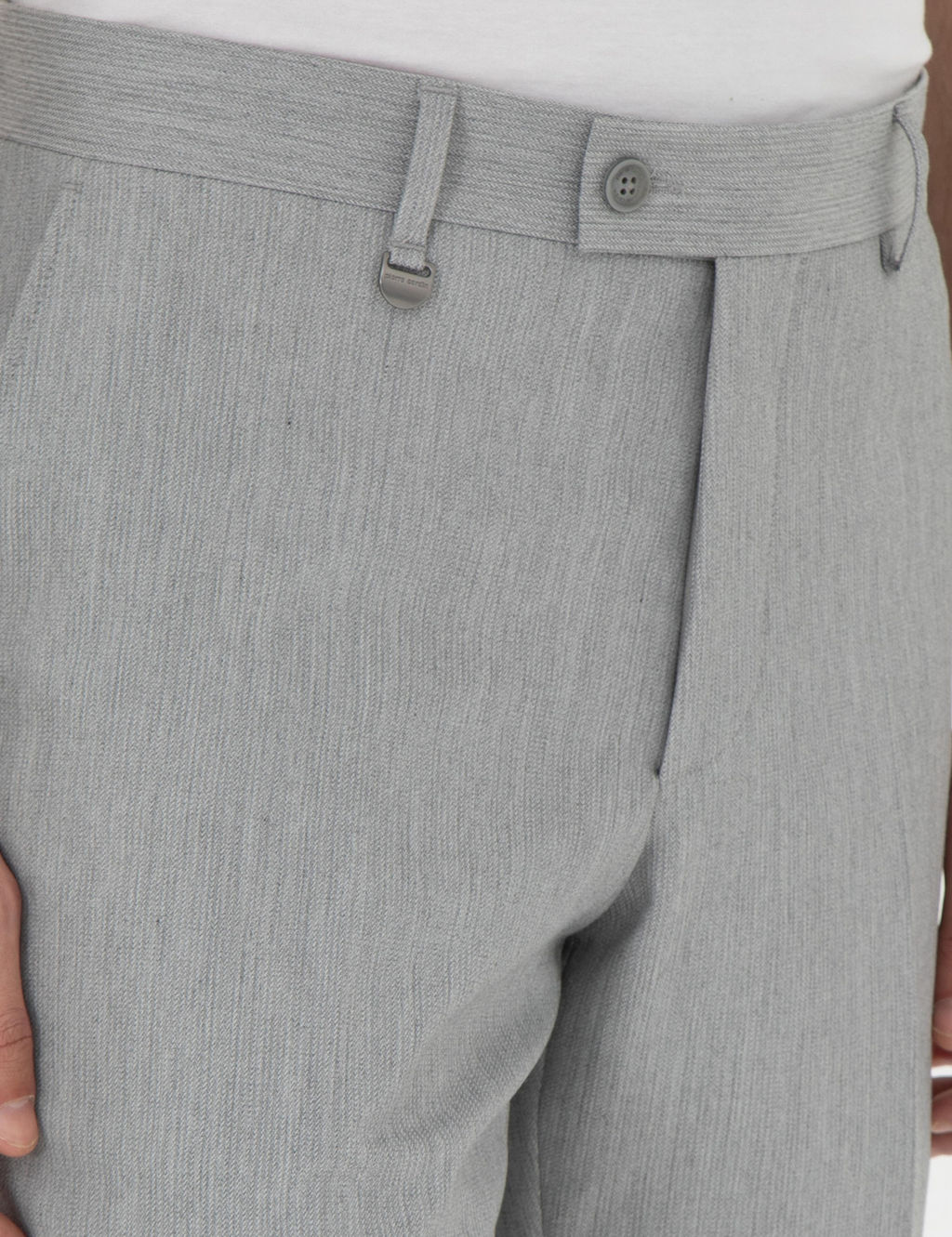 Gri Slim Fit Kuma_ Pantolon