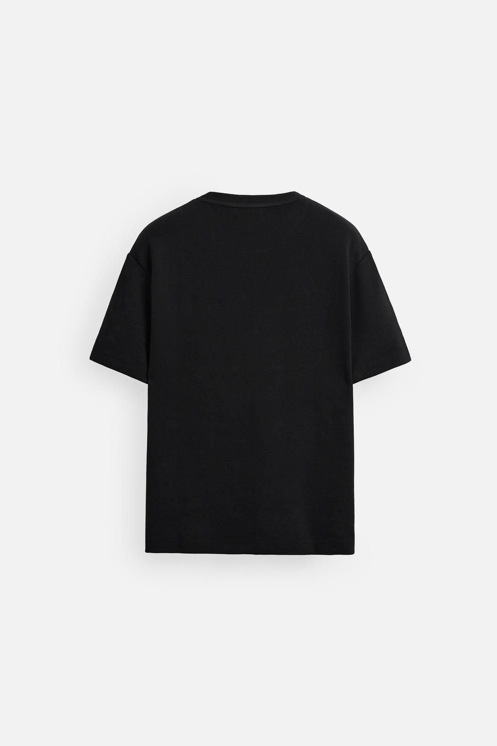 COMPACT PIQUE T-SHIRT - Zara фото 16