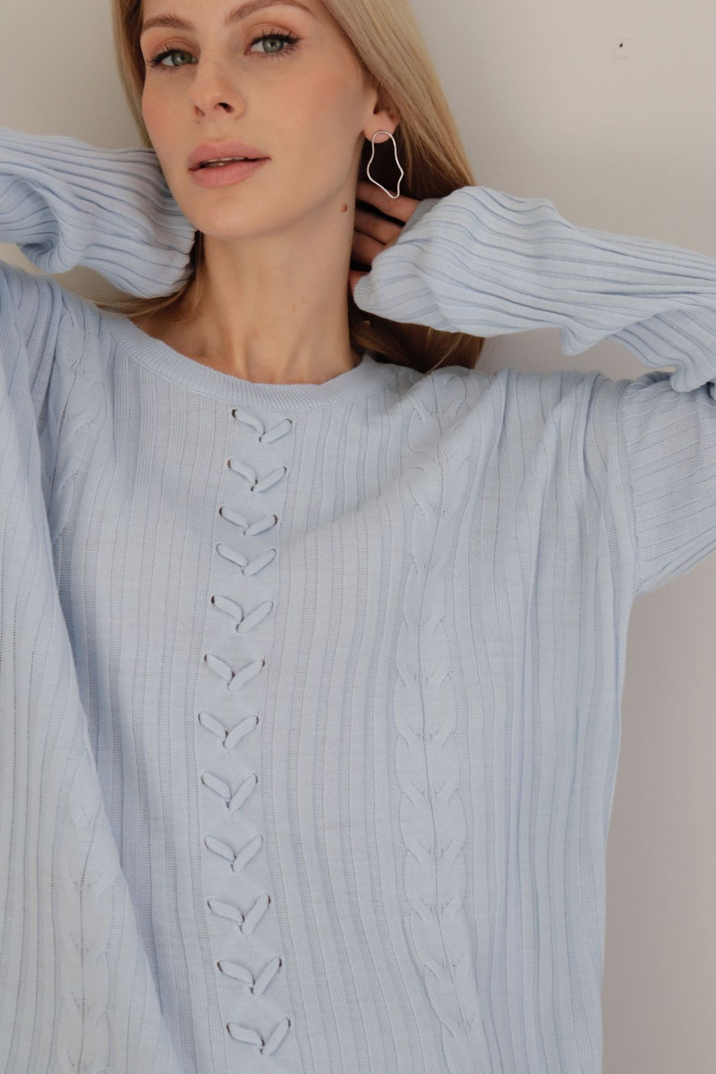 10409 Джемпер нежно-голубой - Martichelli фото 6