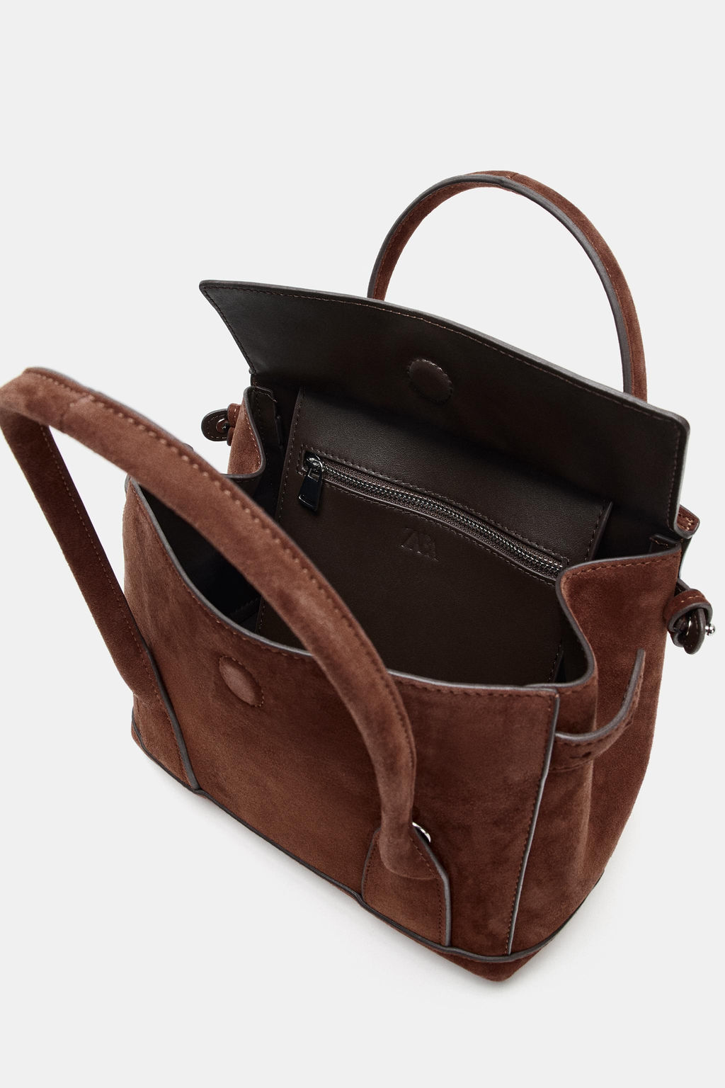 LEATHER MINI CITY BAG - Zara фото 16