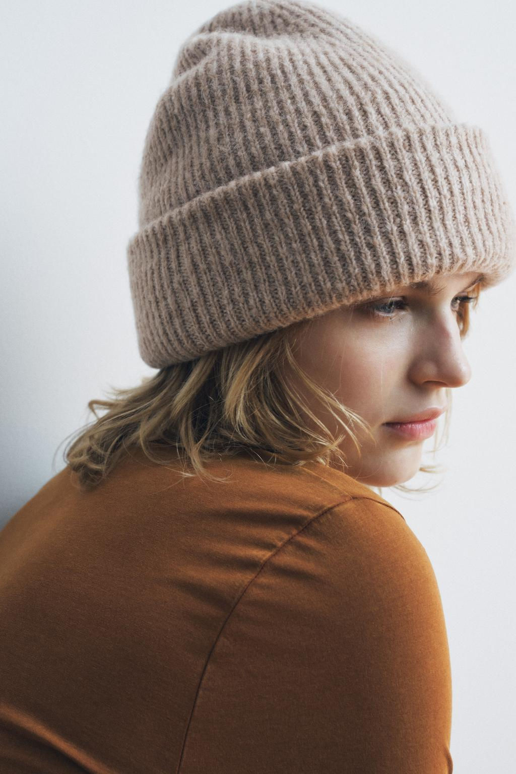 TURN-UP KNIT BEANIE - Zara фото 10