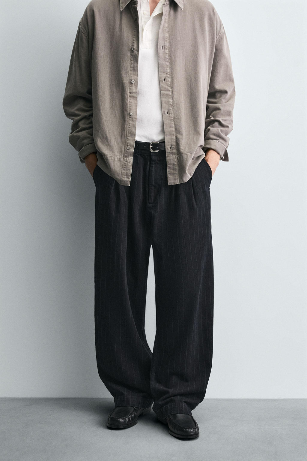 STRIPED BALLOON TROUSERS - Zara фото 2