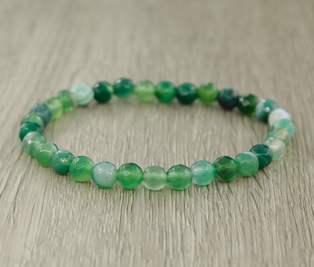 Браслет Классика из граненых шариков агата самоцветы - Agat77 фото 11