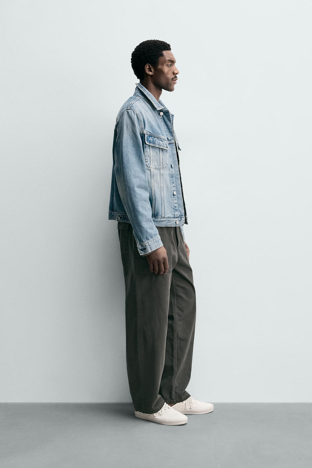 PANTAL?N RELAXED FIT TRABILLAS / Marr?n - Zara фото 4