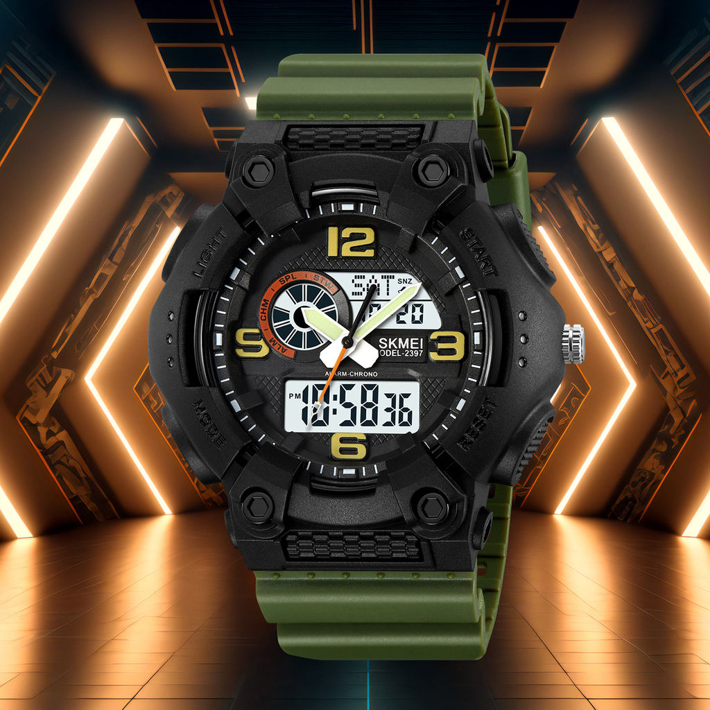 Часы наручные Skmei мужские электронные спортивные 2397green