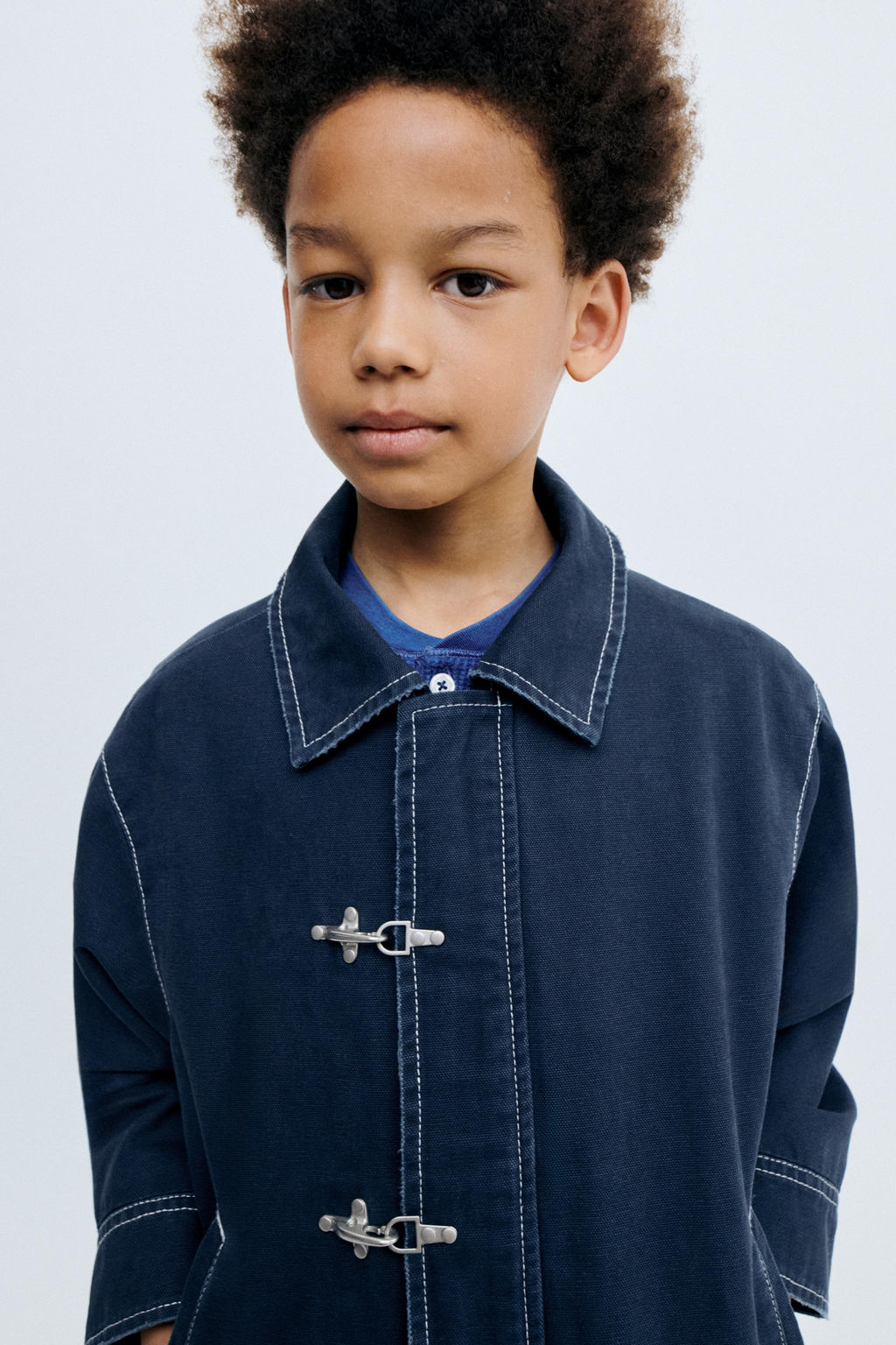 STORIESZ - CAZADORA PESPUNTES ALAMARES / marino - Zara фото 3