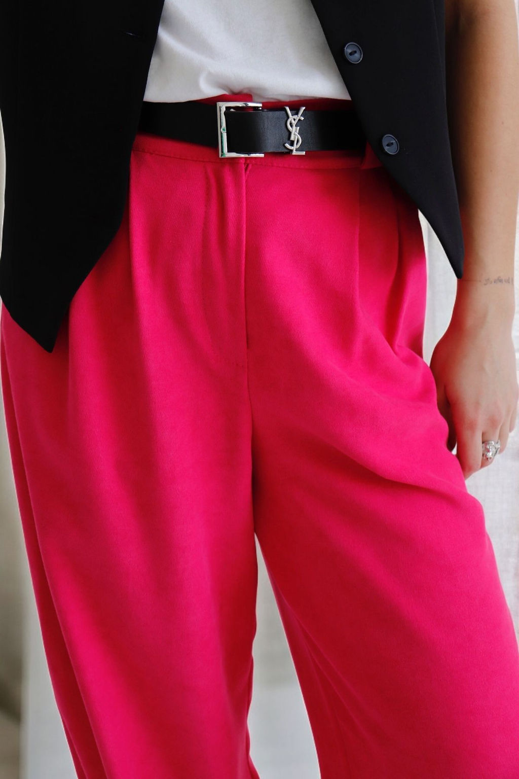 10549 Брюки-палаццо розовые - Martichelli фото 12