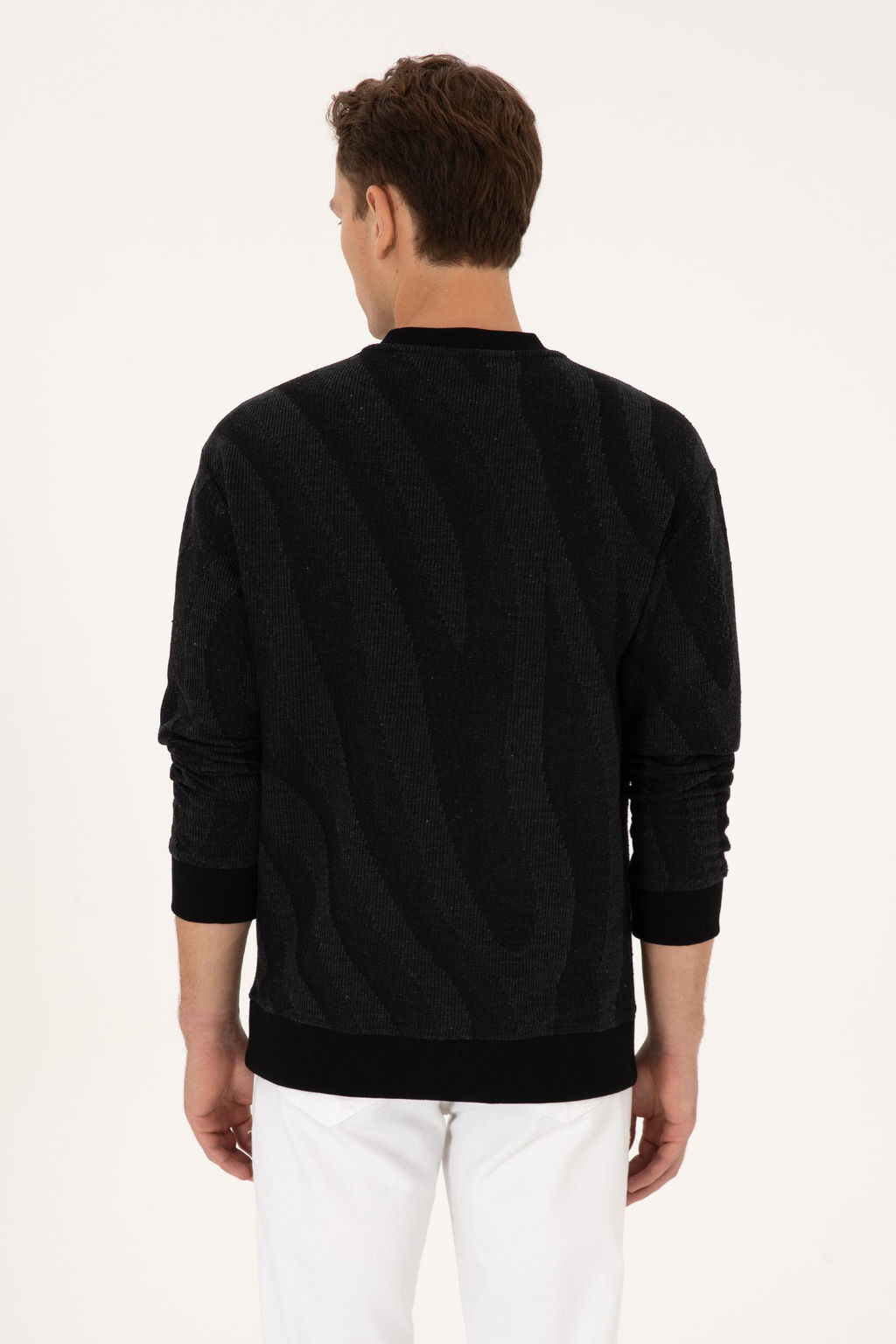 Erkek Comfort Fit Bisiklet Yaka Siyah Sweatshirt - U.s. polo assn фото 5