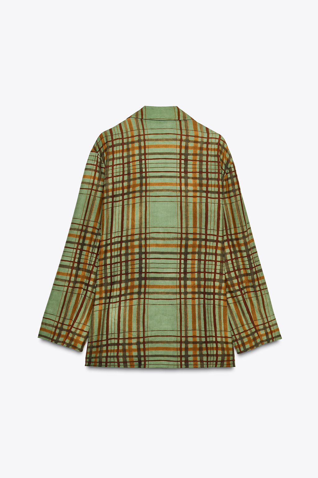 ZW COLLECTION FLOWY CHECK BLAZER - Zara фото 9