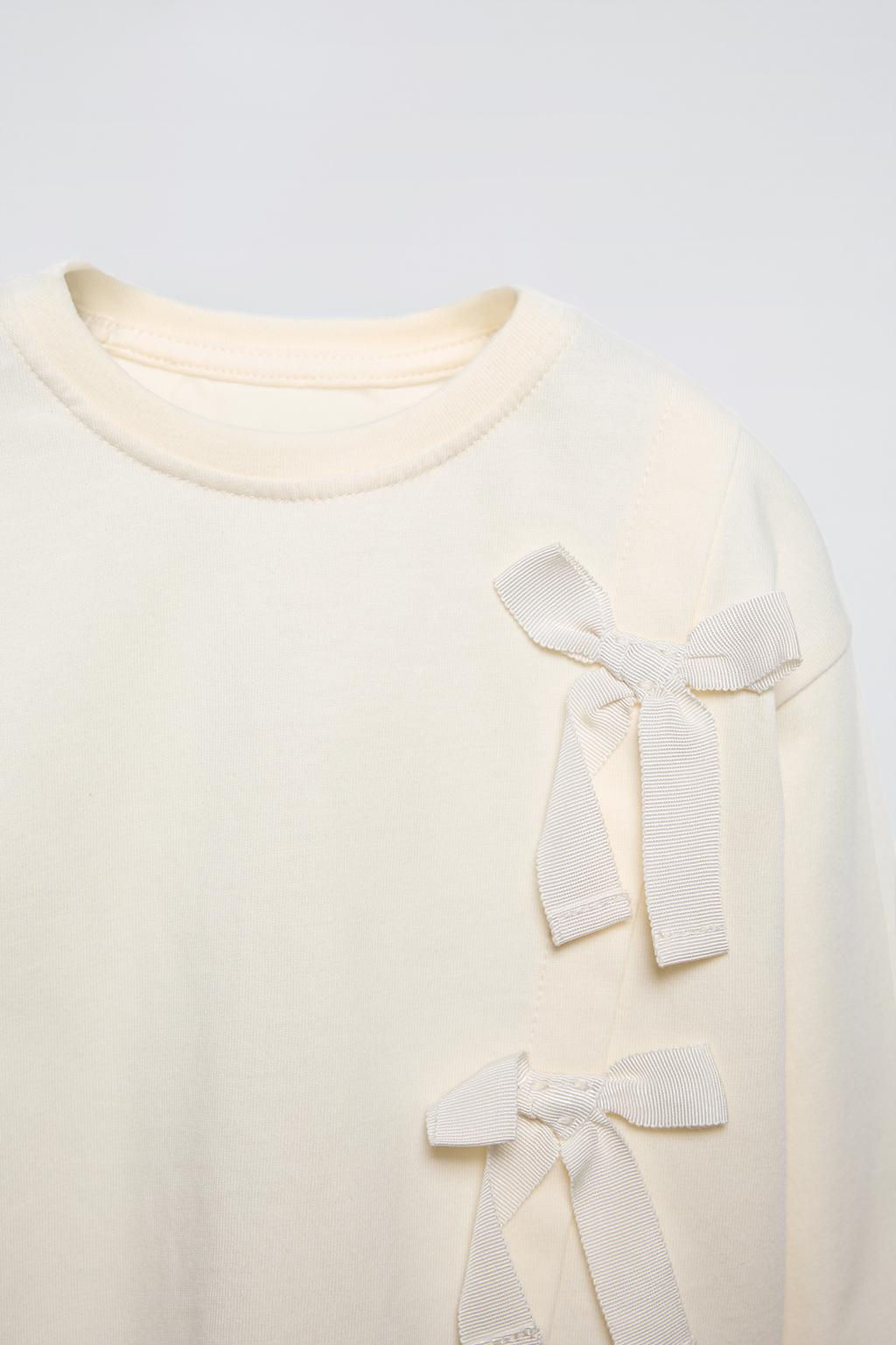 BOW T-SHIRT - Zara фото 6