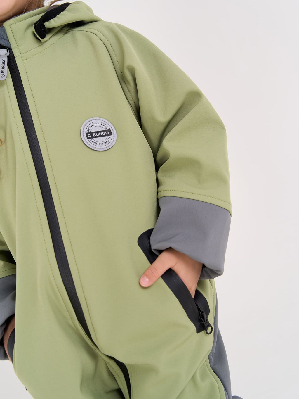 Комбинезон Softshell демисезонный Фисташка - Bungly фото 3