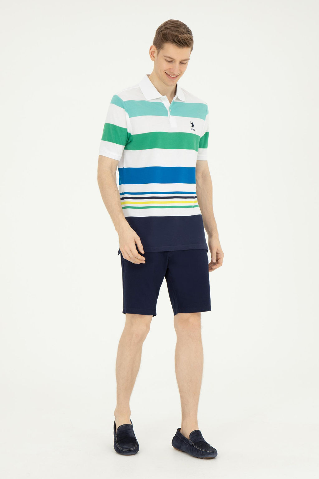 Мужская темно-синяя футболка - U.s. polo assn фото 11