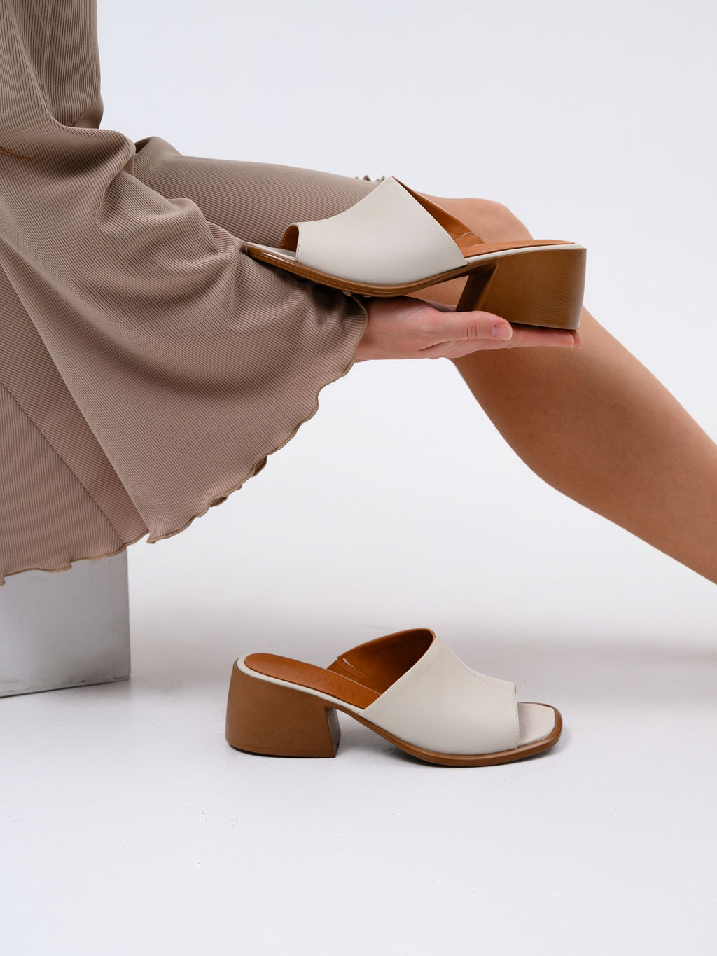 Сабо 4012.23663br.Бежевый+ коричневый - Edart фото 72