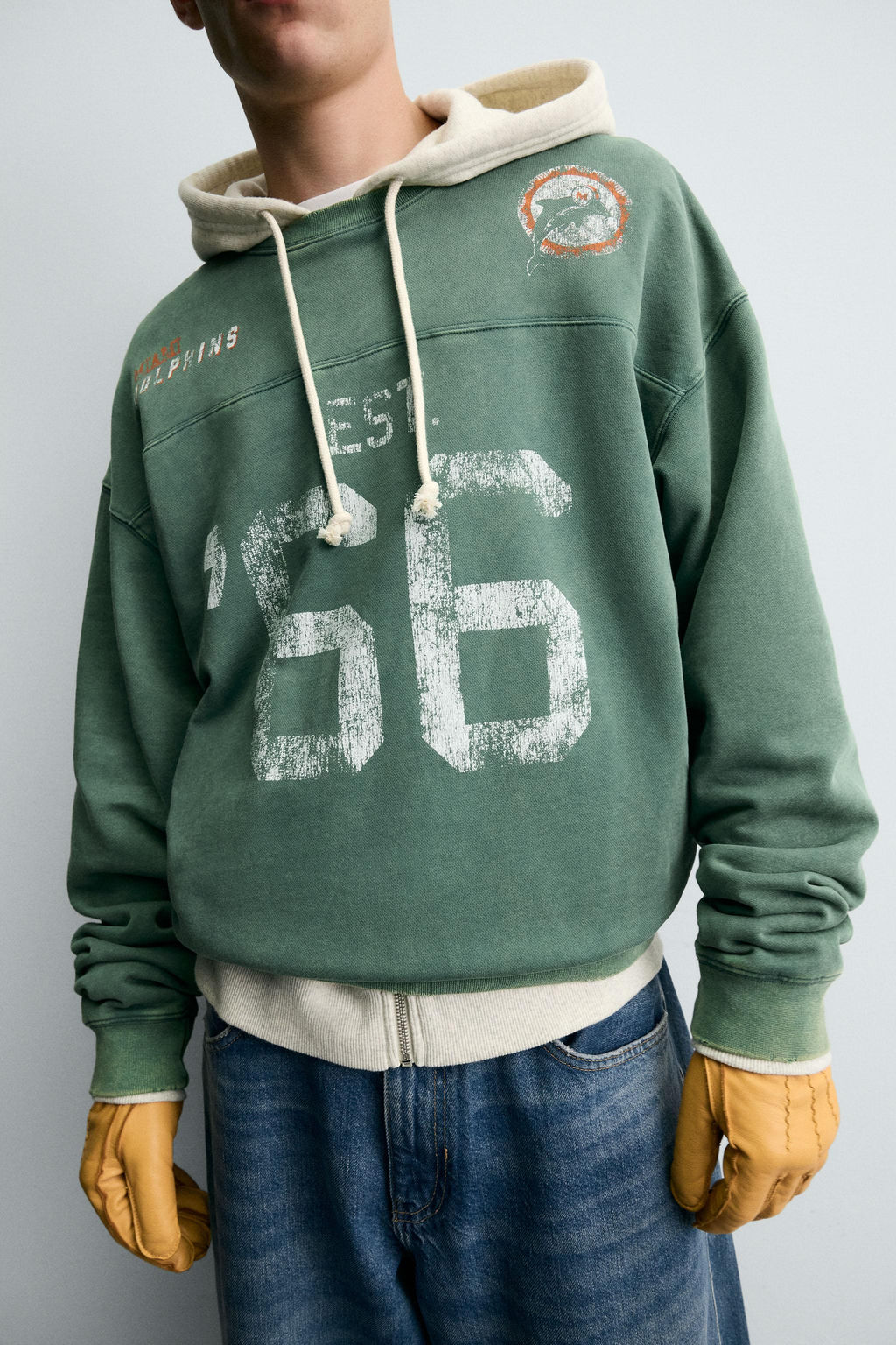 NFL MIAMI DOLPHINS CREWNECK SWEATSHIRT - Zara фото 6