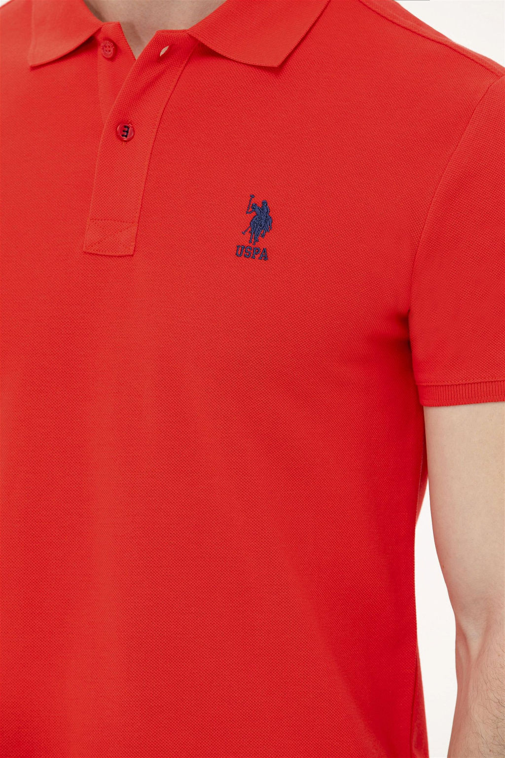 Мужская красная базовая футболка - U.s. polo assn фото 14