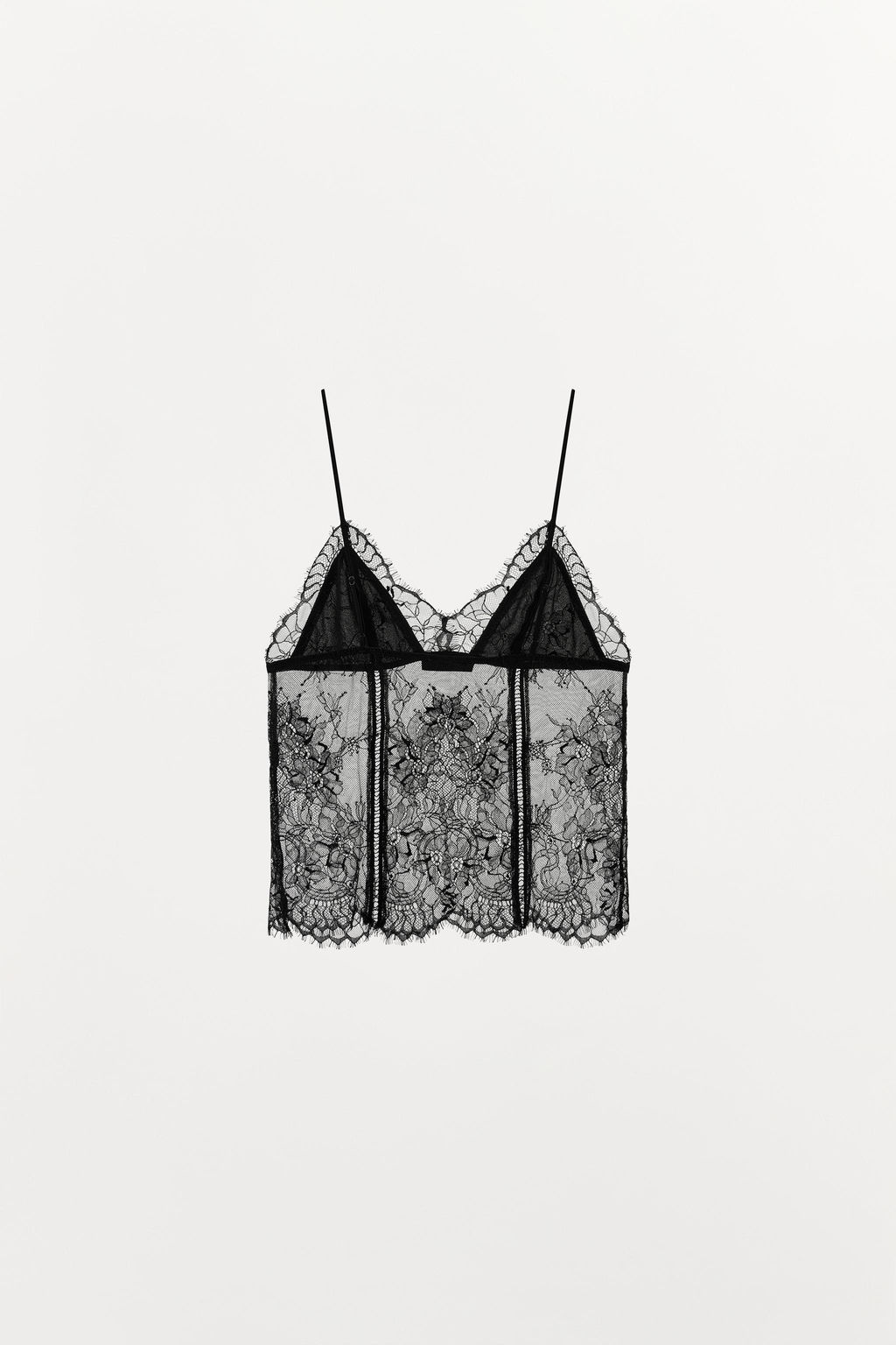 LACE STRAPPY TOP - Zara фото 5